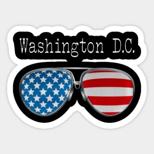 AMERICA PILOT GLASSES WASHINGTON DC Sticker